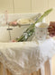 Flower pattern lace big mat