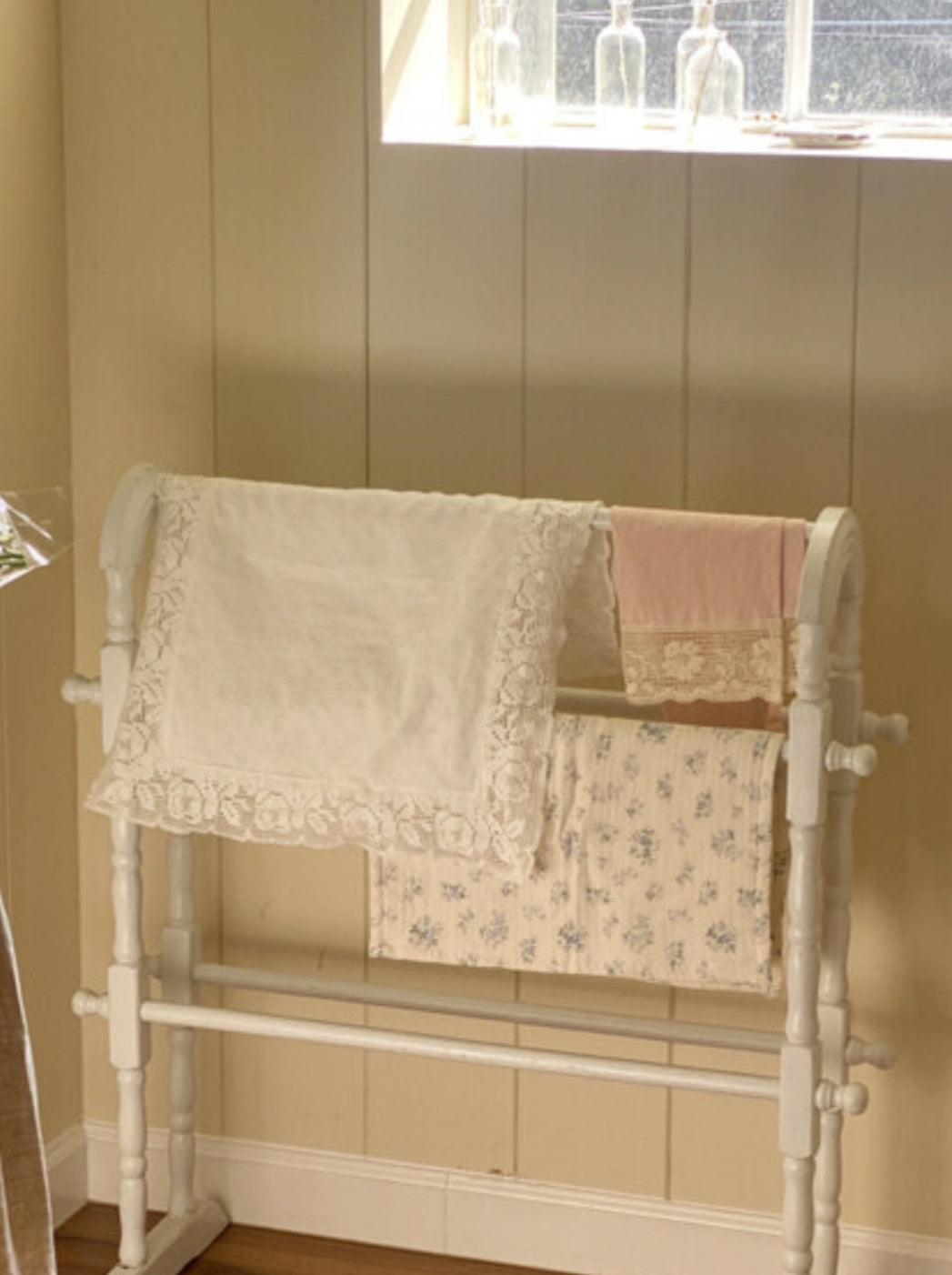 Flower pattern lace big mat