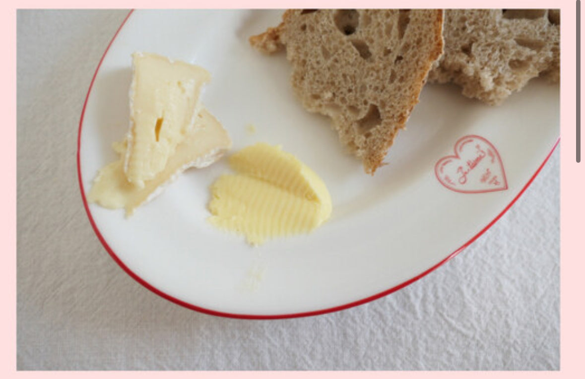 Je t'aime oval plate