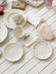 flower desert plate