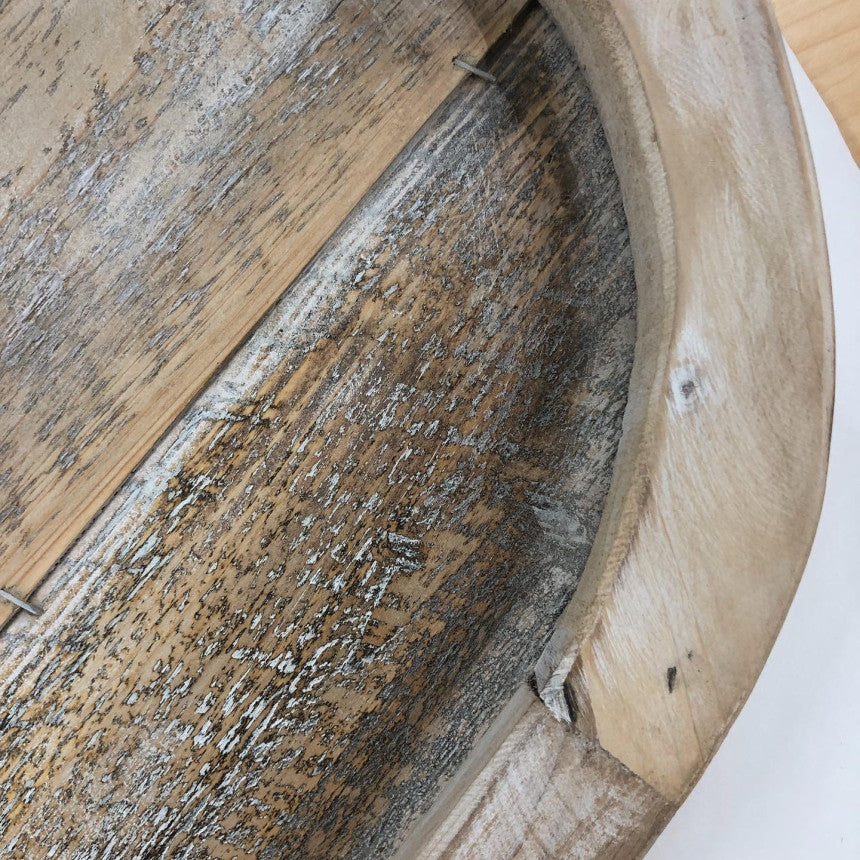 vintage wood tray