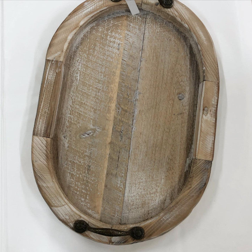 vintage wood tray