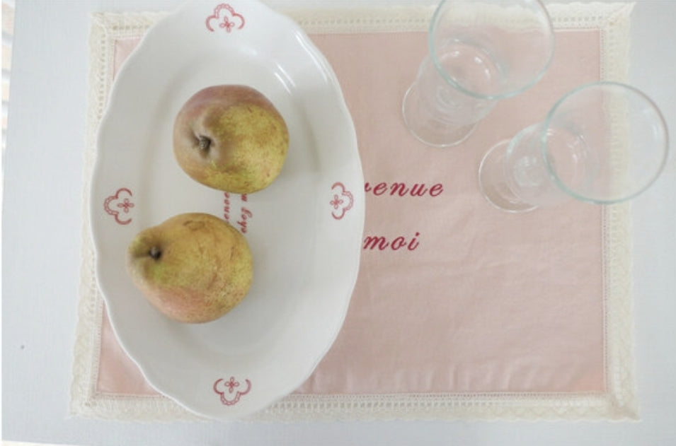 Bienvenue chez moi Lace pinkmat 