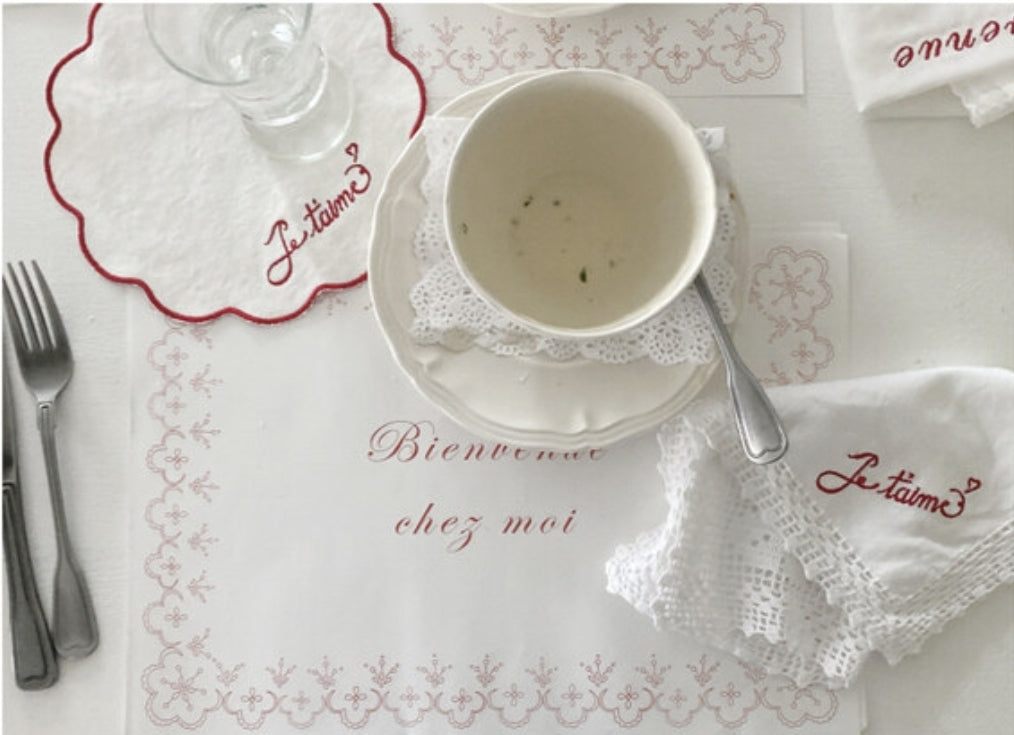 Bienvenue chez moi Lace mat
