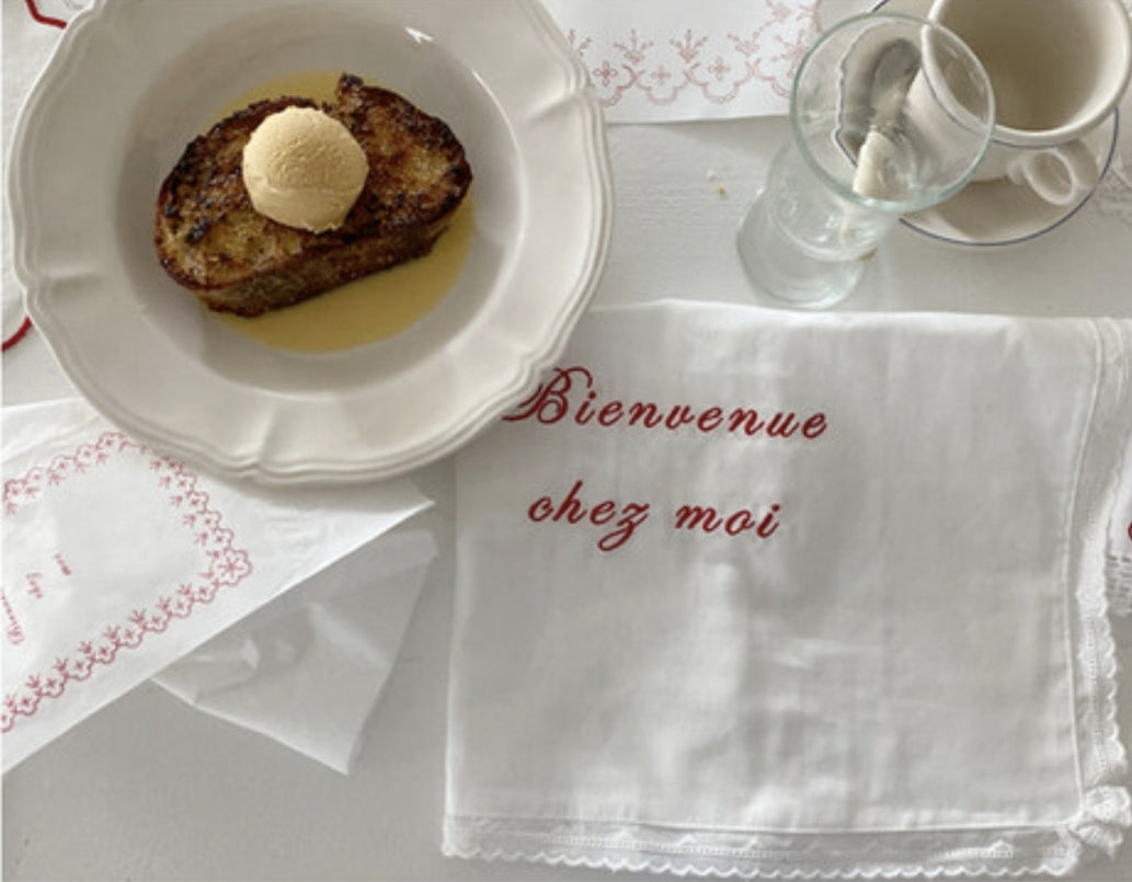 Bienvenue chez moi Lace mat