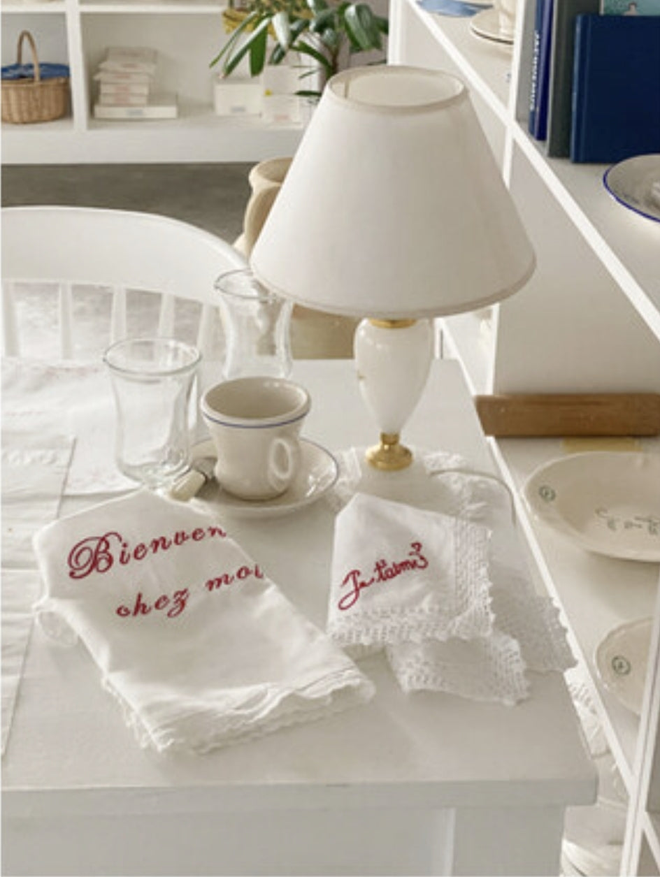 Bienvenue chez moi Lace mat