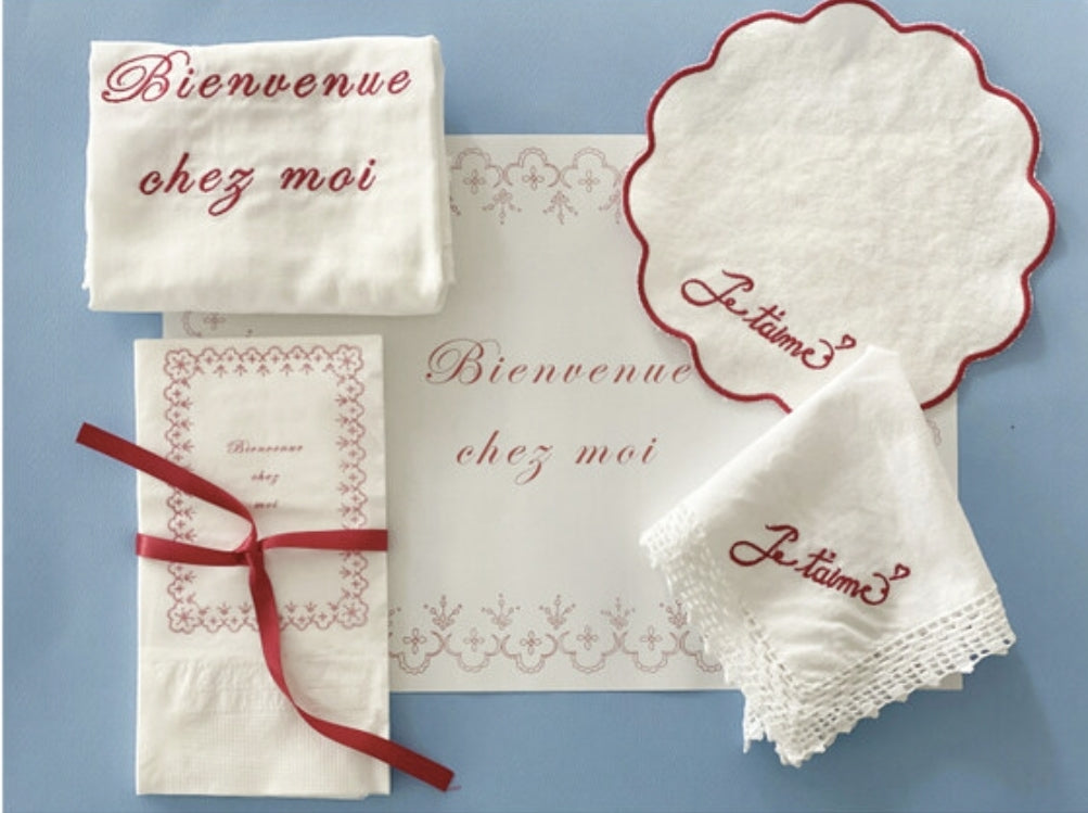 Bienvenue chez moi Lace mat