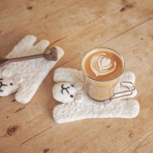 wool felt coaster