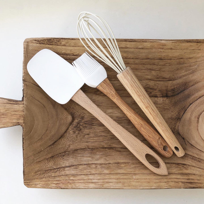 Wood Silicon spatula