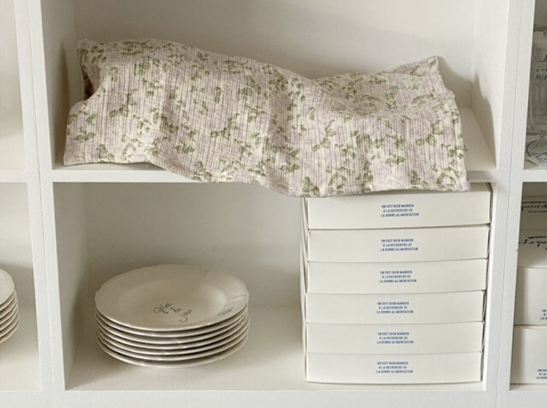 french flower kitchen cloth