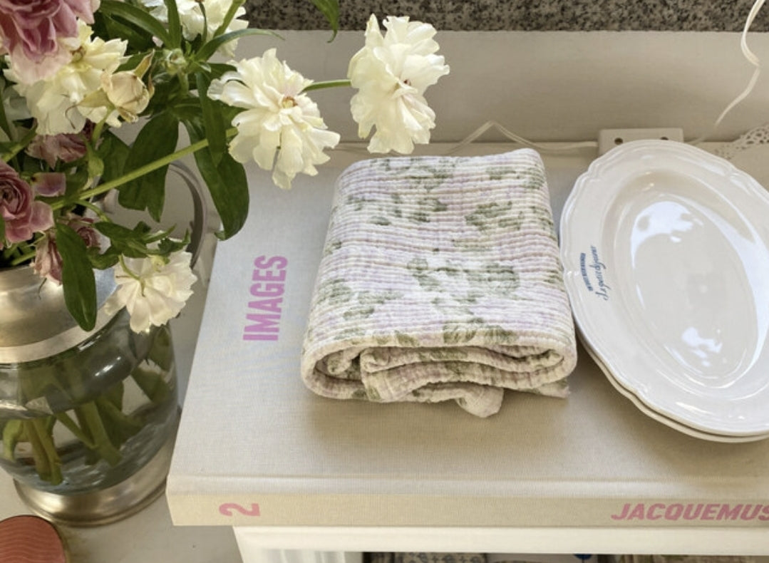 french flower kitchen cloth