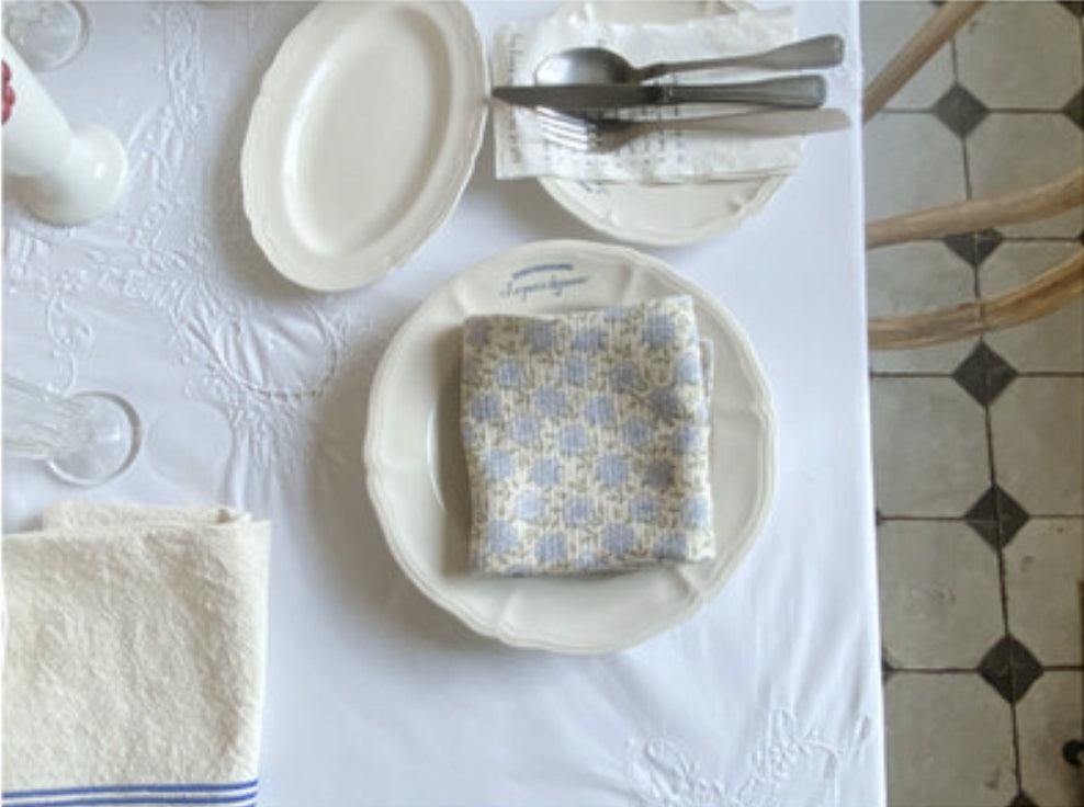 french flower kitchen cloth