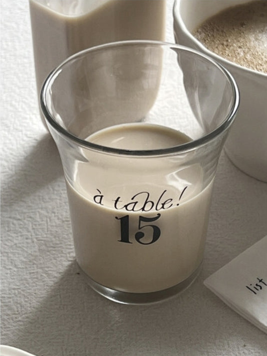 a table 15 franch glass