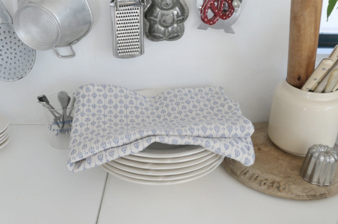 french flower kitchen cloth